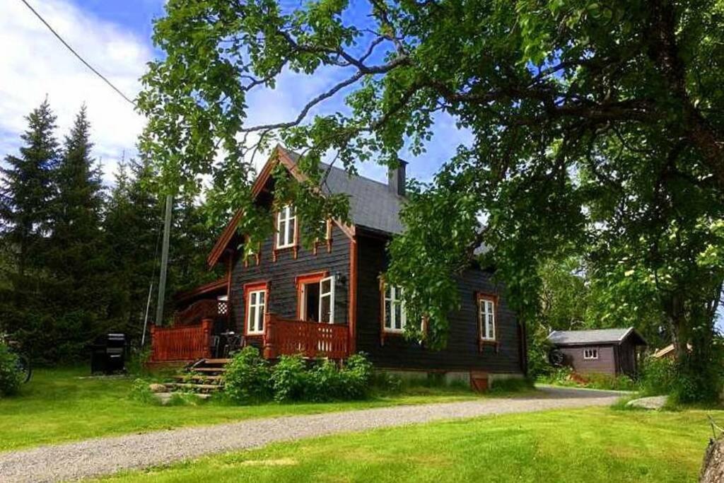 100 Years Old Norwegian Log House In Tromso Villa Exterior foto