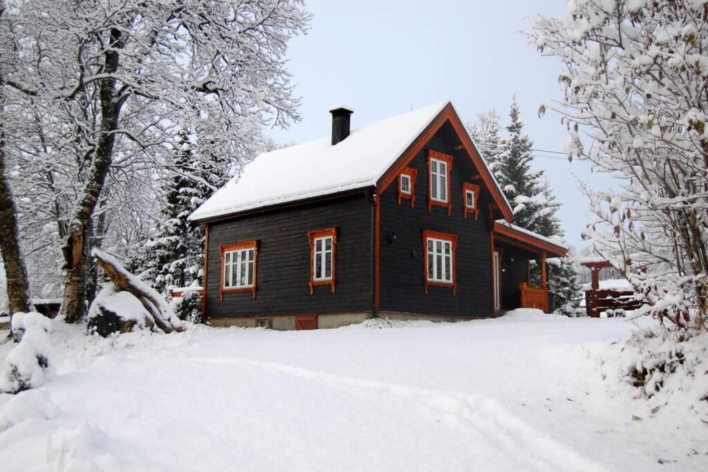 100 Years Old Norwegian Log House In Tromso Villa Exterior foto