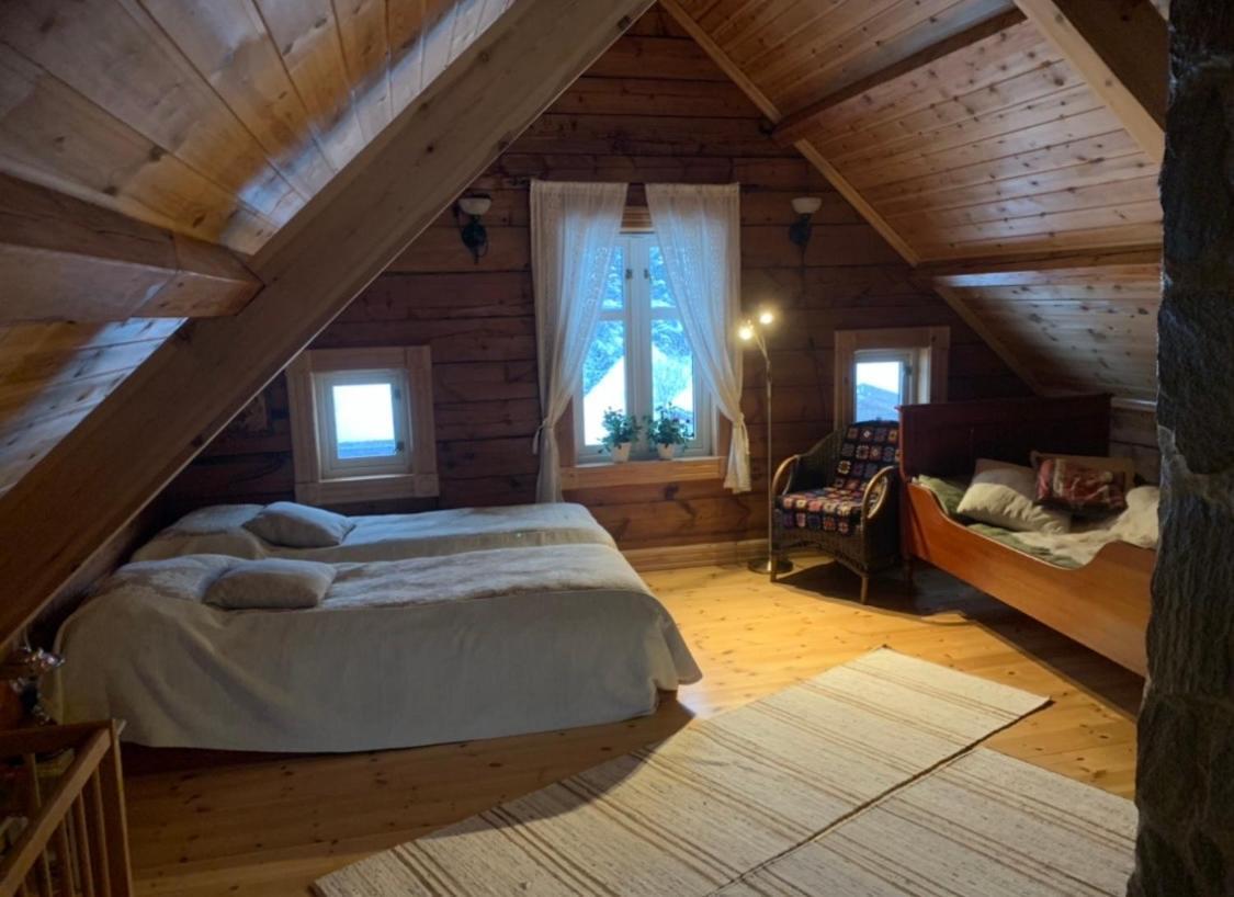 100 Years Old Norwegian Log House In Tromso Villa Exterior foto